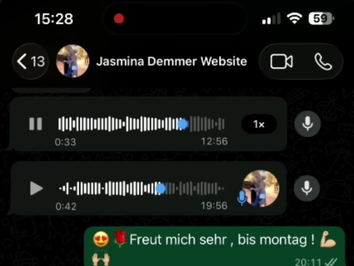 Jasmina voice note preview